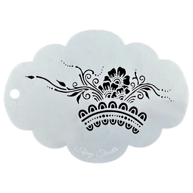 Topaz Stencils | Face Painting Stencil – Henna Arm Band (0347)