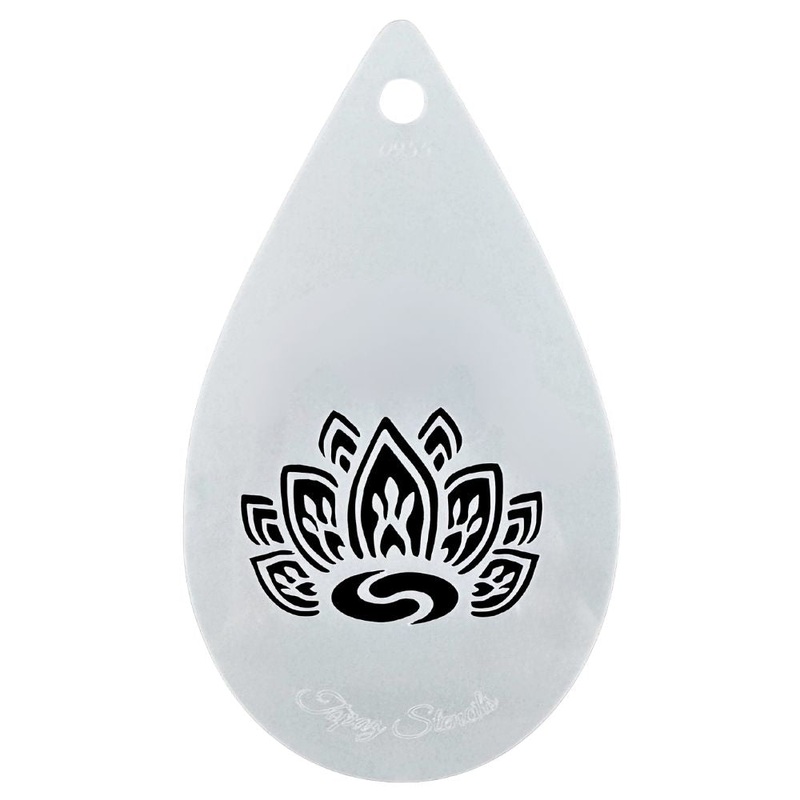 Topaz Stencils | Face Painting Stencil – Henna Ying Yang (0255)