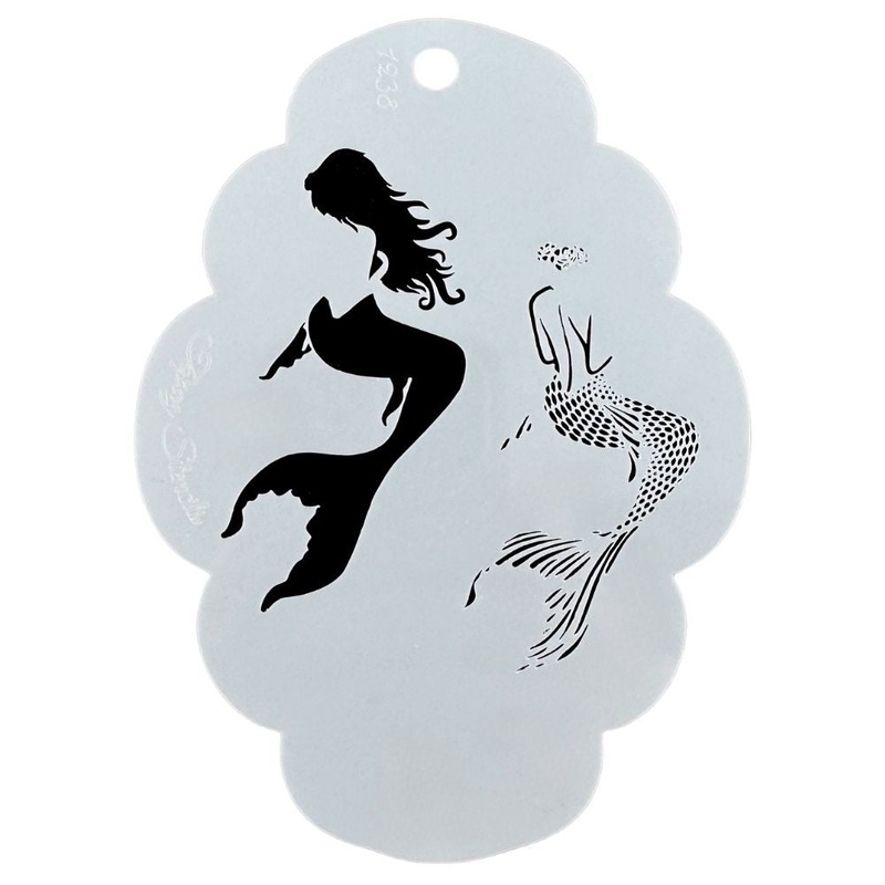 Topaz Stencils | Face Painting Stencil – Mermaid – Arista (01238)