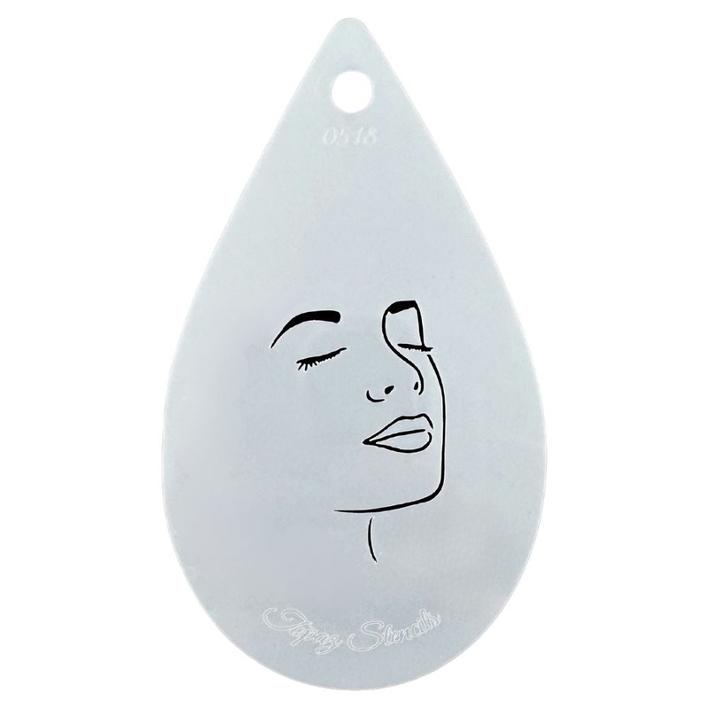Topaz Stencils | Face Painting Stencil – Pretty Face – Sunny (0518)