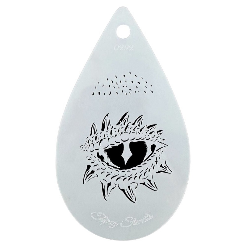 Topaz Stencils | Face Painting Stencil – Small Dragon’s Eye (0292)