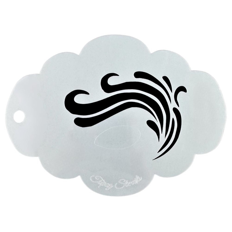 Topaz Stencils | Face Painting Stencil – Wave Eye  (0702)
