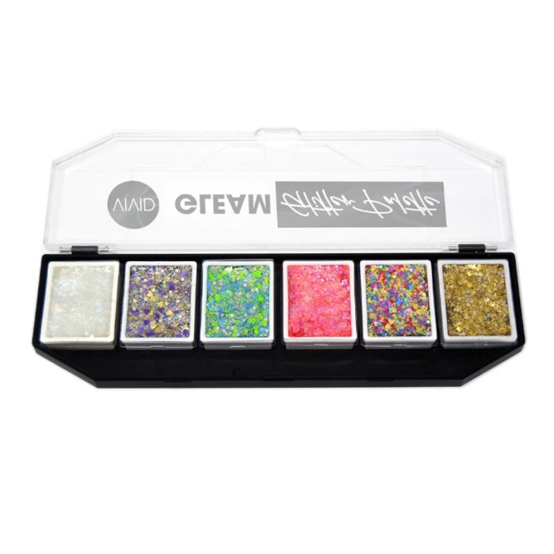 VIVID Glitter | GLEAM Glitter Cream | DREAM  –   6 Color PALETTE (48gr)