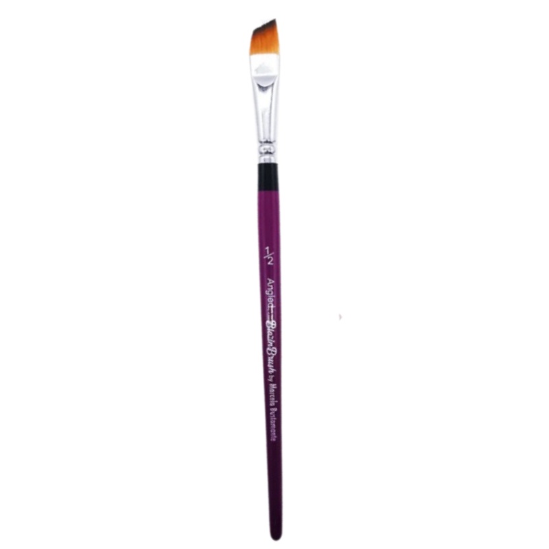 Blazin Face Painting Brush by Marcela Bustamante – 1/2 Angled (Short Shader)