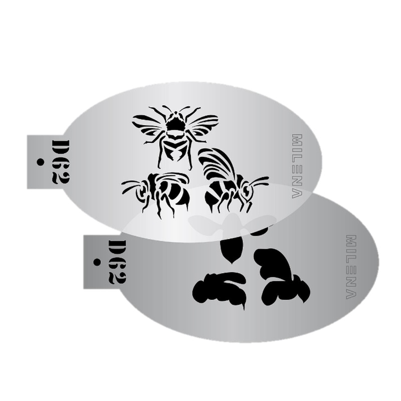 MILENA STENCILS | Face Painting Stencil Set –  (Busy Bees)  D62