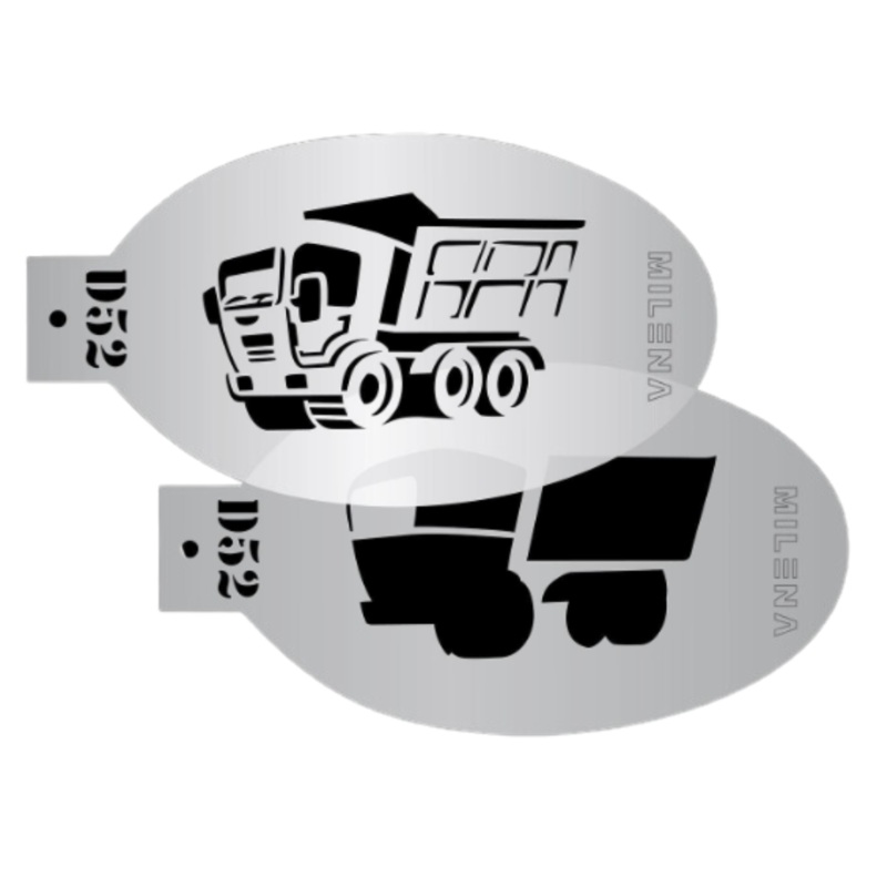 MILENA STENCILS | Face Painting Stencil Set –  (Dump Truck Set)  D52