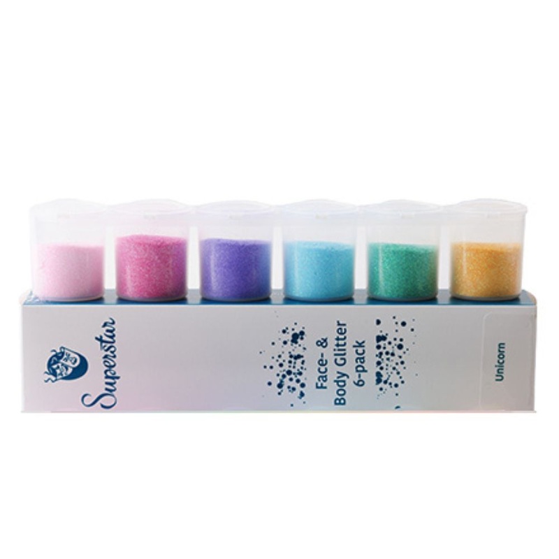 Superstar | Loose FINE Glitter Set 98981  –  FINE UNICORN Six Pack (90ml)