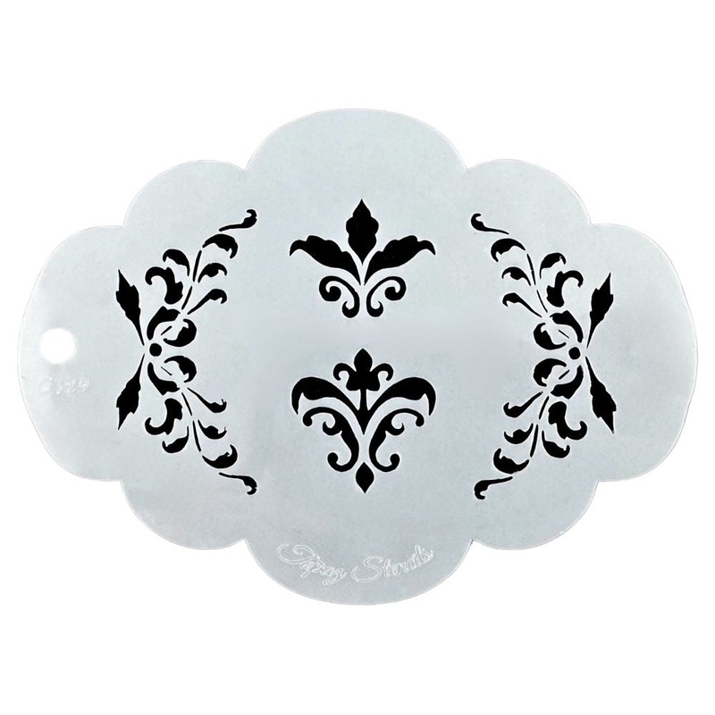 Topaz Stencils | Face Painting Stencil – Fleur Mirror Eyes (0329)