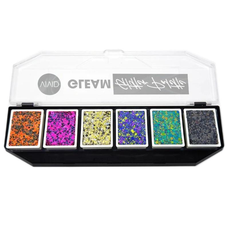 VIVID Glitter | GLEAM Glitter Cream | Nocturnal –  6 Color PALETTE (48gr)