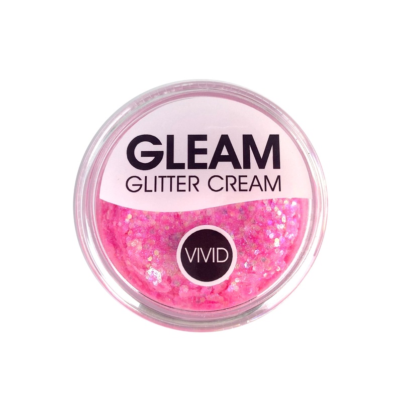 VIVID Glitter |  GLEAM Glitter Cream | Small UV PRINCESS PINK (10gr)