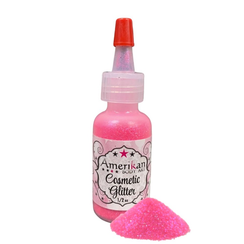 Amerikan Body Art | Face Paint Glitter Poof – Holographic Bubblegum Pink (1/2oz) #18