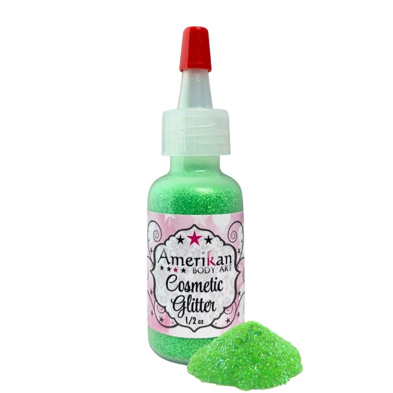 Amerikan Body Art | Face Paint Glitter Poof – Holographic Limelicious Sparkle (1/2oz) #9