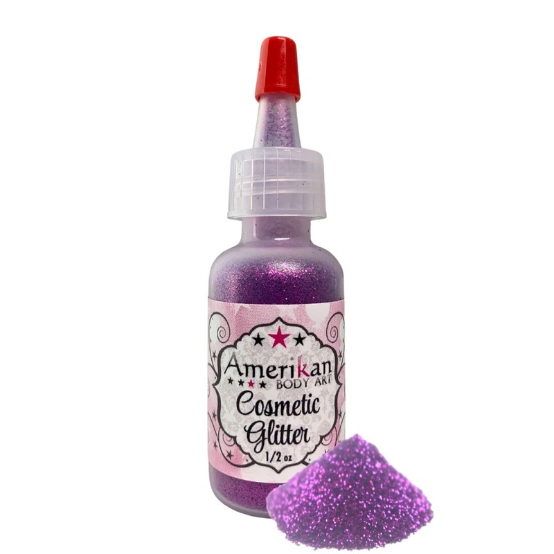 Amerikan Body Art | Face Paint Glitter Poof – Opaque Fuchsia (1/2oz) #17