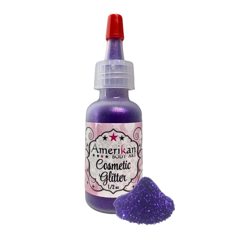 Amerikan Body Art | Face Paint Glitter Poof – Opaque Grape Soda (1/2oz) #16