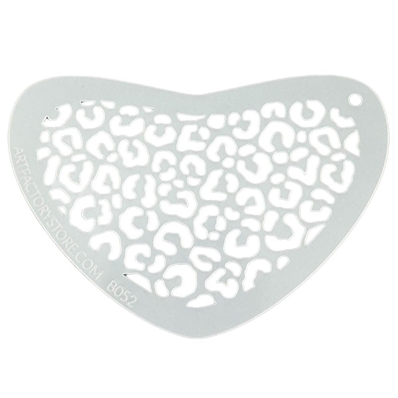 Art Factory | Boomerang Face Painting Stencil – Cheetah Print (B052)