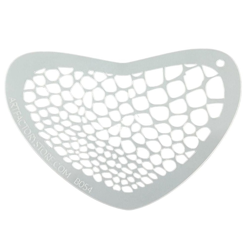 Art Factory | Boomerang Face Painting Stencil – Snake Skin (BO54)