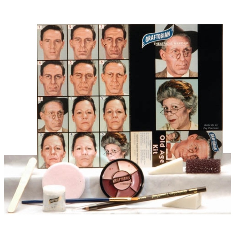 Graftobian | Special FX Professional Make Up Set – 9 Piece OLD AGE KIT