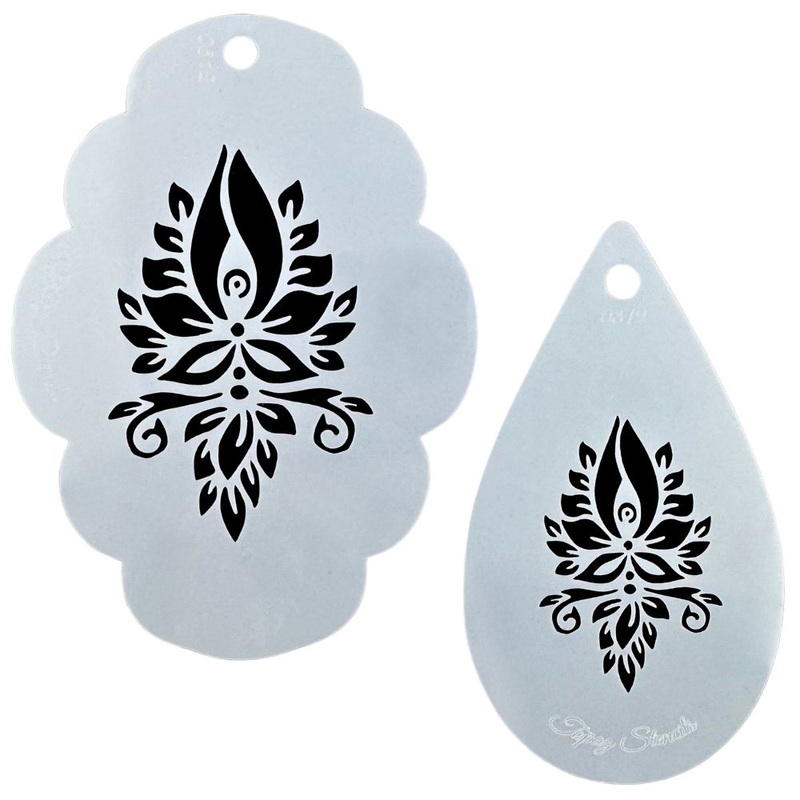 Topaz Stencils | Face Painting Stencil – Mommy And Me – Melissa Henna Set (0812)