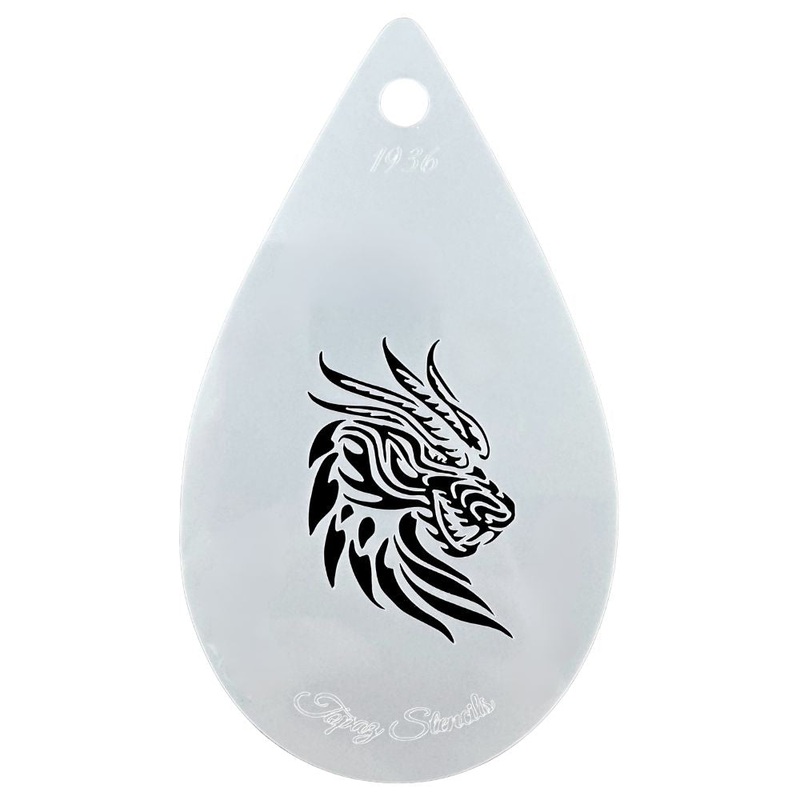 Topaz Stencils | Face Painting Stencil – Mona’s Dragon  (1936)