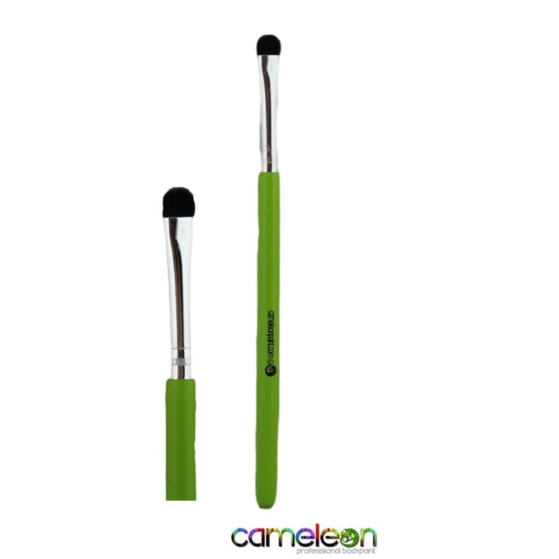 Cameleon Face Painting Brush – BLENDER #1  (short green handle) – DISCONTINUED