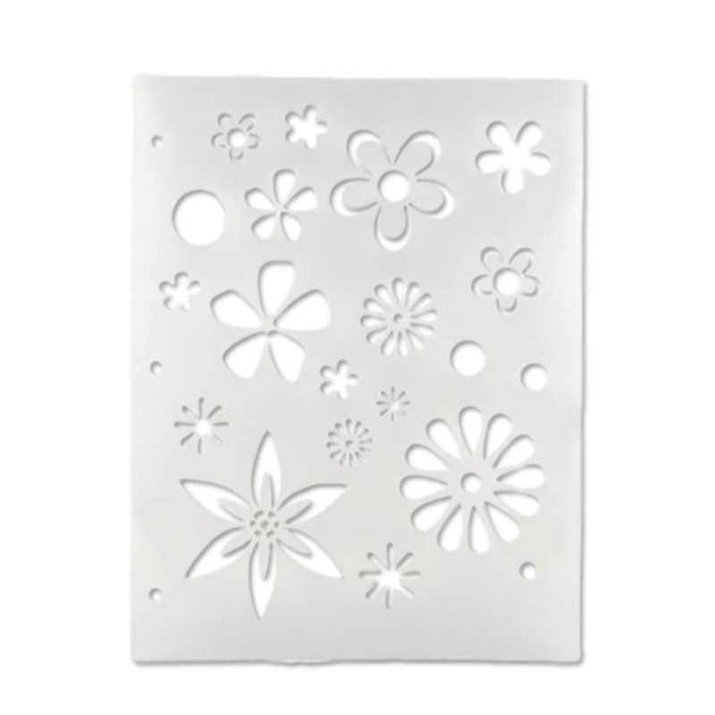 Vargas Stencil – Body Painting Stencil – Flowers (0329) – DISCONTINUE