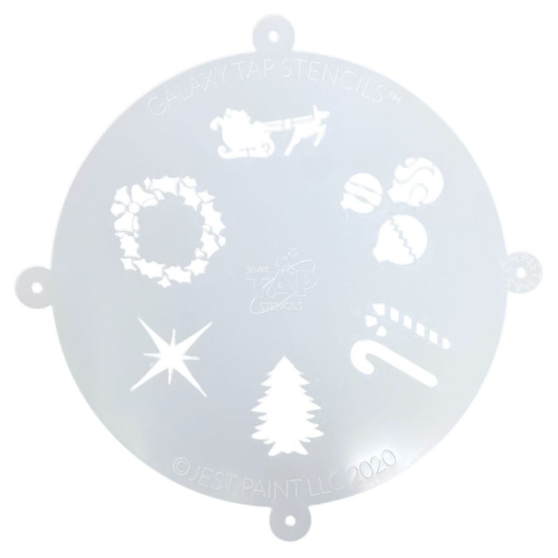 Galaxy TAP Face Painting Stencil – Christmas