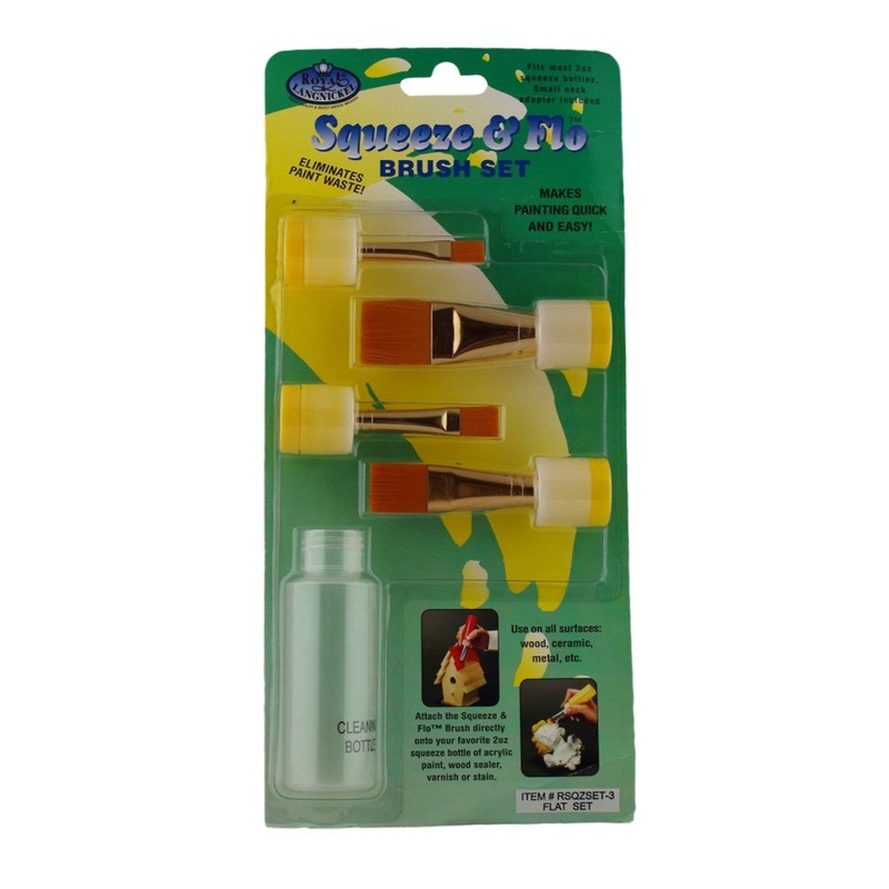 Squeeze and Flo Bottle Brush – Set of 4