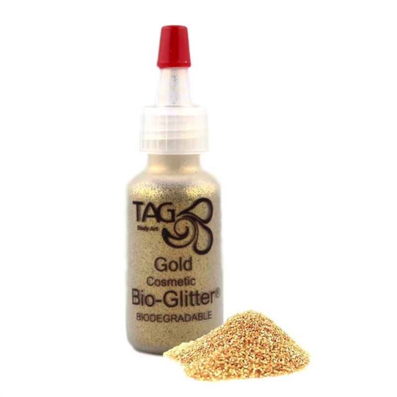 TAG Bio-Glitter | Face Paint Glitter Poof – Gold (15ml)