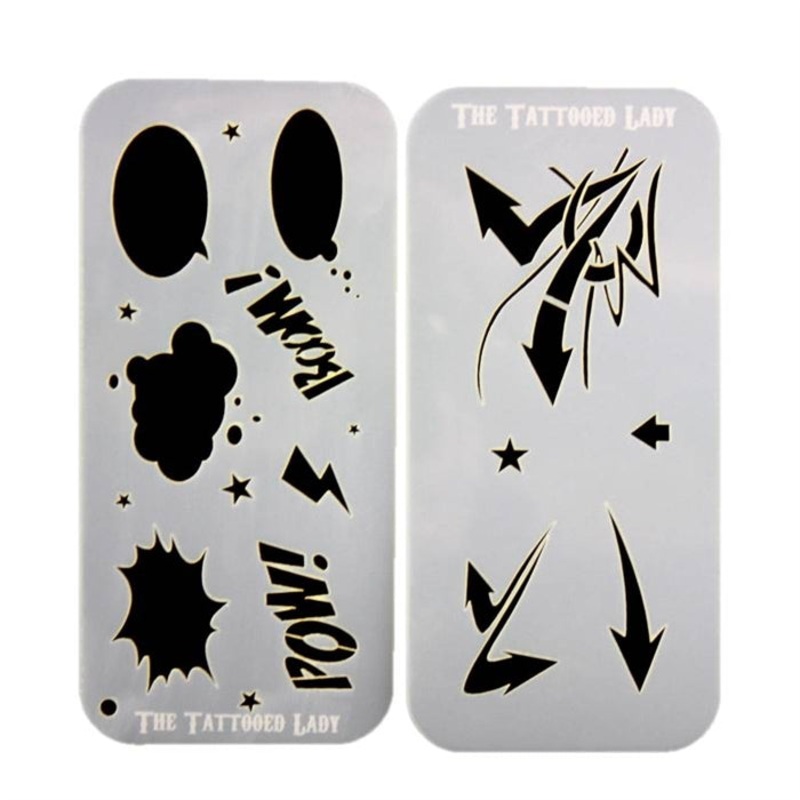 Ultimate Graffiti Eyes Face Painting Stencils – Booster Pak Arrows & Action Bubbles
