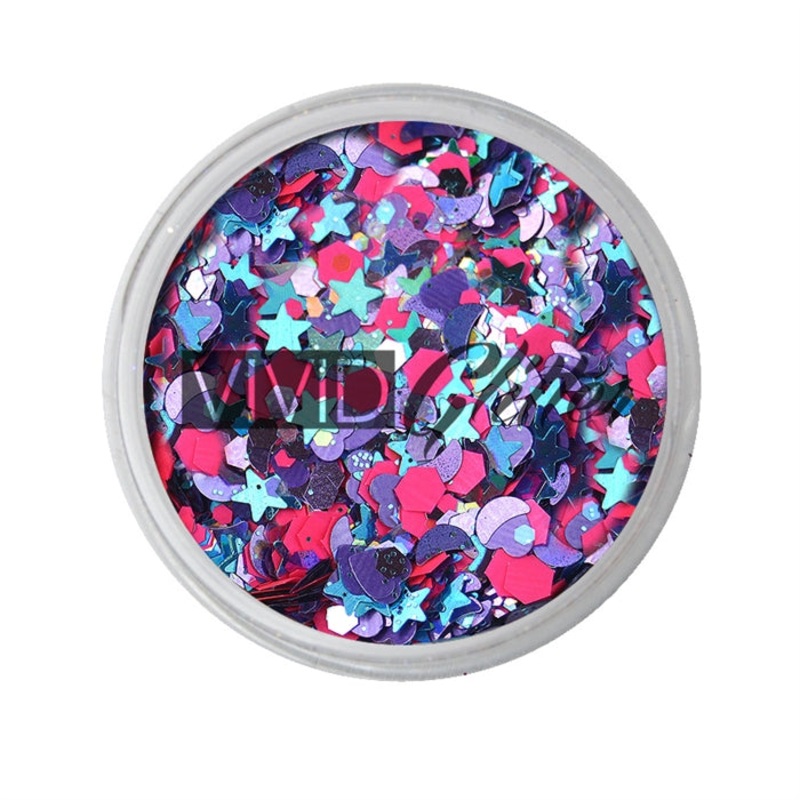 VIVID Glitter | LOOSE Chunky Hair and Body Glitter – Blazin Unicorn (7.5gr)