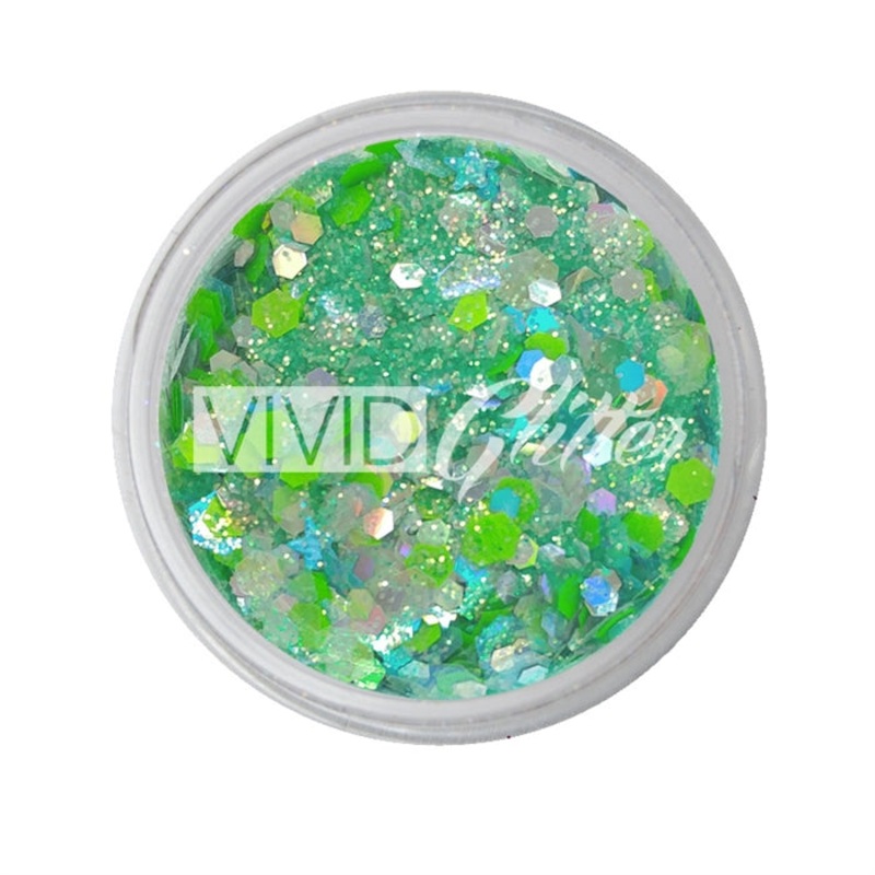 VIVID Glitter | LOOSE Chunky Hair and Body Glitter – Sea of Glass (7.5gr)