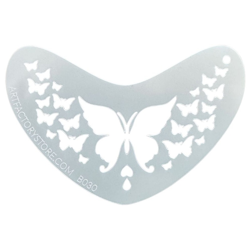 Art Factory | Boomerang Face Painting Stencil – Butterfly (B030)