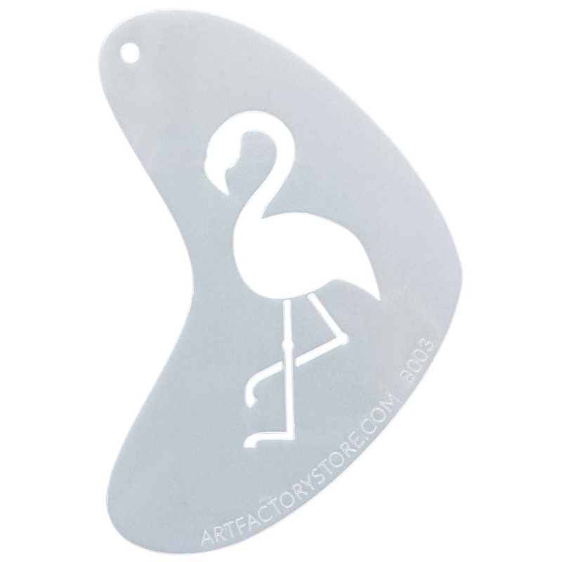 Art Factory – Boomerang Face Painting Stencil – Flamingo (B003)