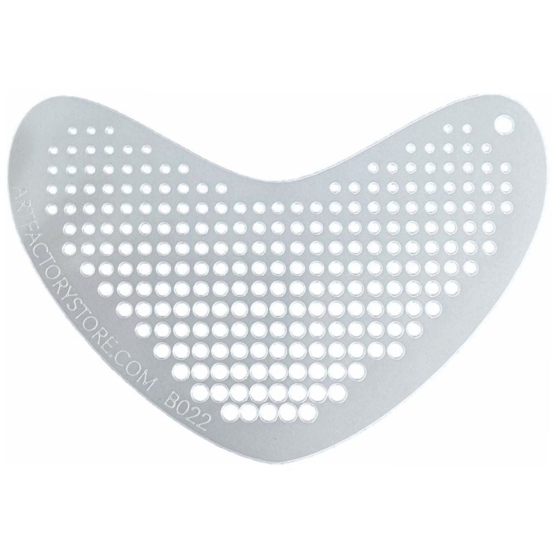 Art Factory | Boomerang Face Painting Stencil – Halftone Dots (B022)