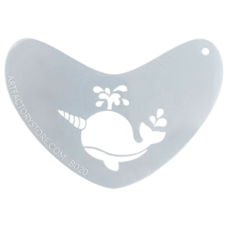 Art Factory – Boomerang Face Painting Stencil – Narwhal (B020)