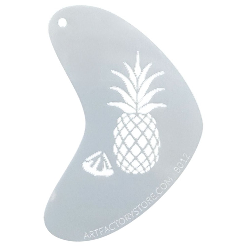Art Factory – Boomerang Face Painting Stencil – Pineapple (B012)