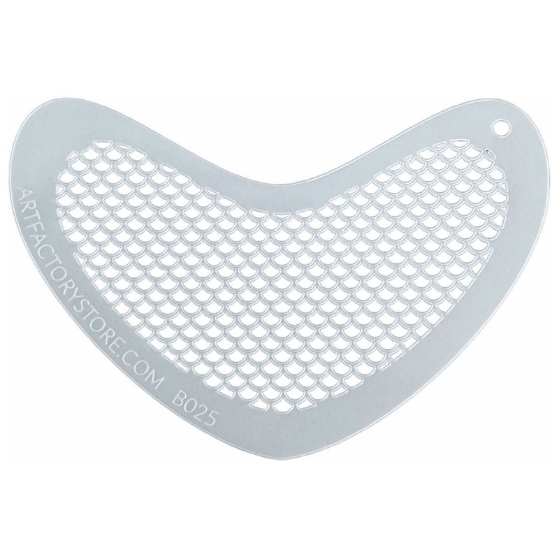 Art Factory | Boomerang Face Painting Stencil – Small Scales (B025)