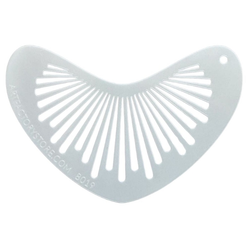 Art Factory – Boomerang Face Painting Stencil – Sunburst Stencil (B019)
