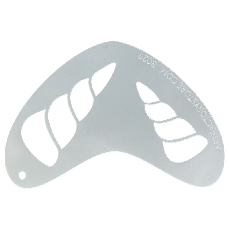 Art Factory – Boomerang Face Painting Stencil – Unicorn Horn Duo (B029)