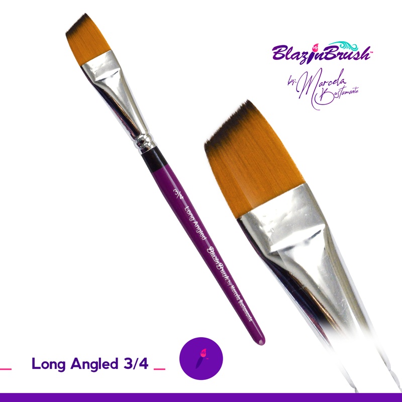 Blazin Face Painting Brush by Marcela Bustamante – 3/4 Long Angle