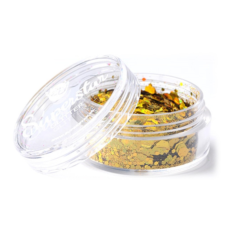 Superstar | Loose Chunky Glitter – Laser Gold (8ml Jar)