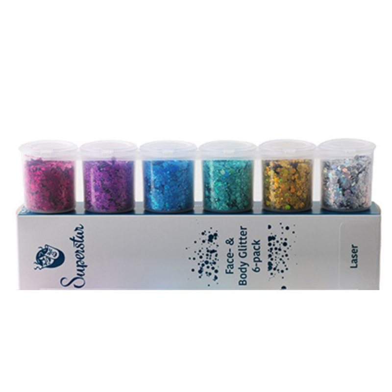 Superstar | Loose Chunky Glitter – LASER Six Pack (130ml)