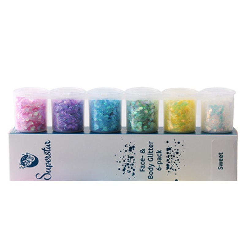 Superstar | Loose Chunky Glitter – SWEET Six Pack (130ml)