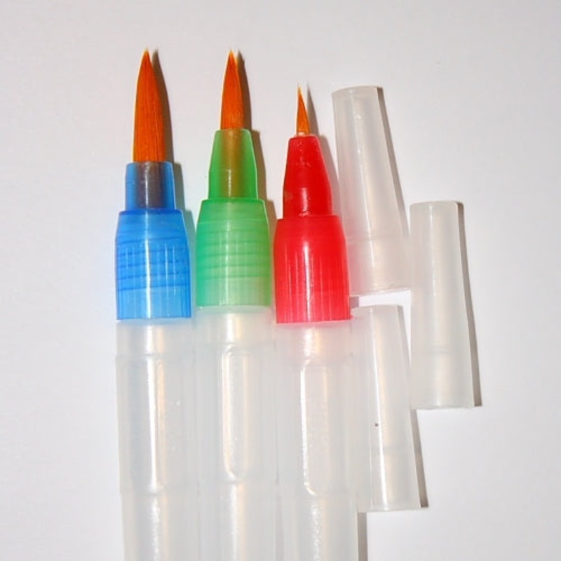 Aqua Flo Water Brushes – Round Set of 3 (AQFLO-100) – DISCONTINUE