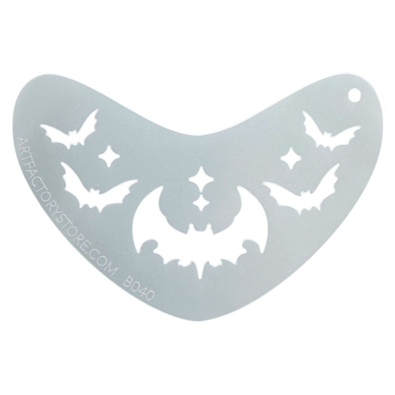 Art Factory | Boomerang Face Painting Stencil – Bat Crown (B040)