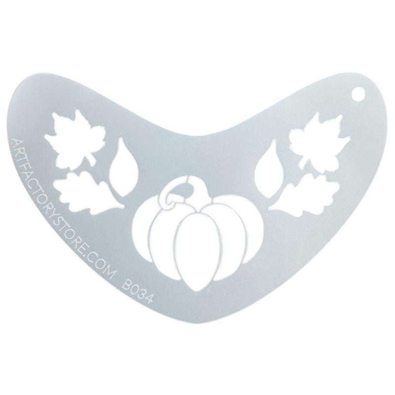 Art Factory | Boomerang Face Painting Stencil – Pumpkin (B034)