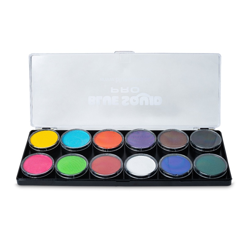 Blue Squid | PRO Face Paint – 12 Colour Classic Palette (12 X 10gr)