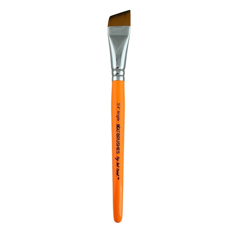 BOLT Face Painting Brushes by Jest Paint | NEW Pointed Handle –  3/4 Angle
