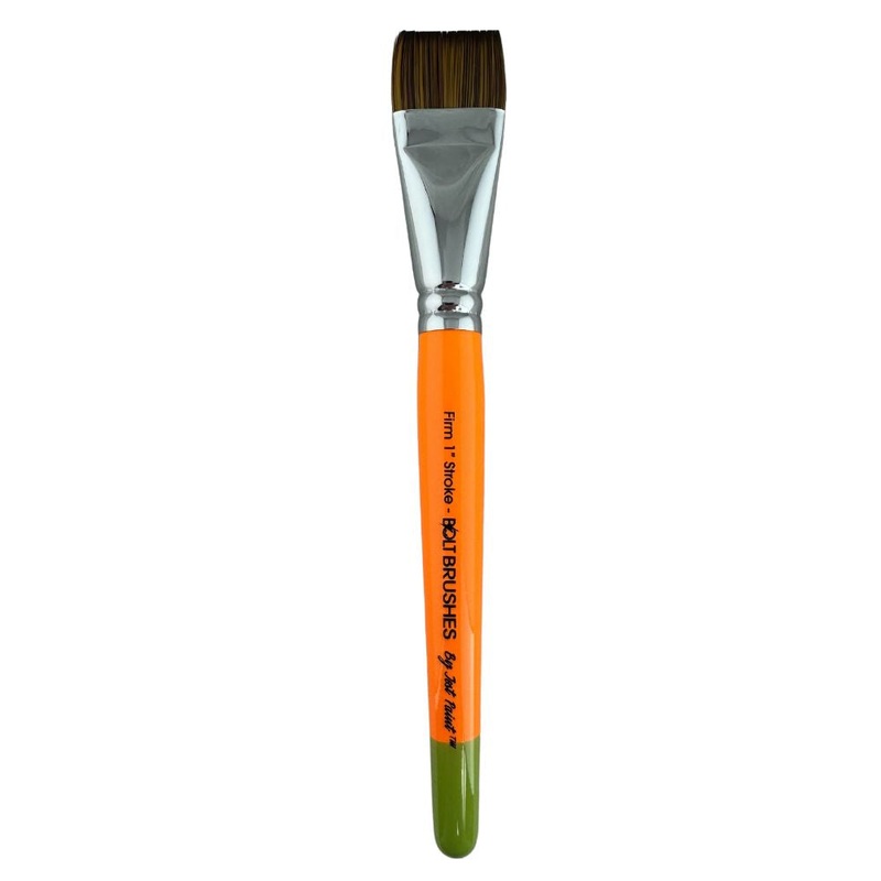 BOLT Face Painting Brushes by Jest Paint – NEW Pointed Handle – FIRM  1 Stroke