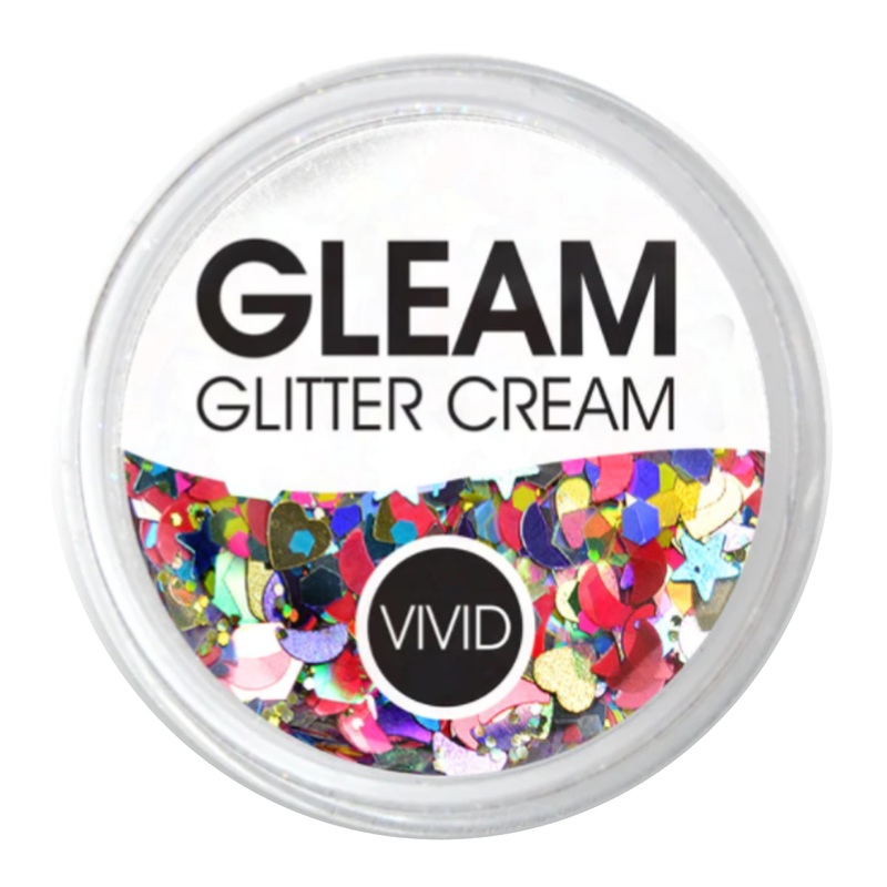 VIVID Glitter |  GLEAM Glitter Cream | Large FESTIVITY (30gr)